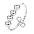 thumbnail image 1 of TIMIFIS Rings Knuckle Stacking Rings Anxiety Fidget Ring Women Spinning Rings With Beads Stress Relief Spinning Ring Rings for Women;Teen Girls;Man, 1 of 1