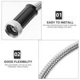 thumbnail image 4 of EIGTHTAILWater Pipe Extender Hose Extension Flexible Stainless Steel Garden Outdoor Hoses Short, 4 of 6
