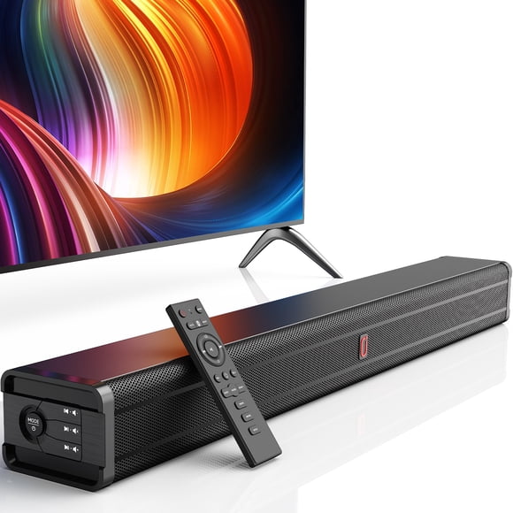 JYX Sound Bar, 2.0 Channel Surround Sound Bar, Bluetooth/HDMI-ARC/AUX/USB, Bass Reflex Speaker, 4 EQ Modes, H7