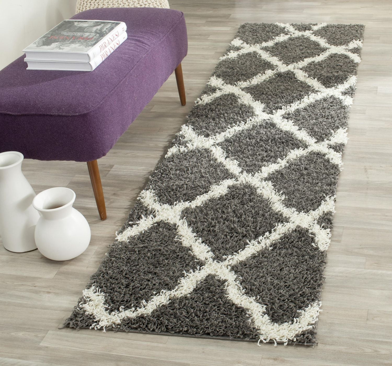 Safavieh Dallas Logan Tapis Géométrique Shag