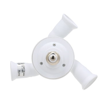 3 in 1 Light Socket Splitter E26/27 Adapter Converter for Standard LED Bulbs Vertical 180° Adjustable Horizontal 360° Adjustable Bendable Max 60W Socket Extender