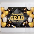 thumbnail image 1 of ⚡ Big Sale ! EXtraLarge Congrats Grad Banner 180x110 Cm | Graduation Party Decorations 2023 Black And Gold | Graduation Banner 2023 | Graduation Decorations Class Of 2023 | Red 2023 Graduatio, 1 of 8