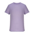 thumbnail image 3 of DPTALR Men's Summer Solid Round Neck Short Sleeved Knitted T-shirt, 3 of 5