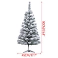 thumbnail image 2 of E Flocked Artificial Christmas Tree Style E, Snowy Frosted Tips For Holiday Home Decor, Festive Indoor Tree For Living Room, Office, Party Decoration, 2 of 3