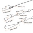 thumbnail image 4 of Uxcell Poignée de Toilette Levier de Levage Remplacement de Chasse 3 Styles Chaîne à Clapet en Acier Inoxydable 1 Ensemble, 4 of 5