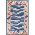 thumbnail image 1 of HomeRoots 353656 Tapis en Laine Bleu 30 x 50 Po, 1 of 1