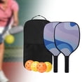 thumbnail image 4 of Ensemble de 2 Palettes de Pickleball, Inclus 2 Raquettes Légères, 4 Balles d'Extérieur, 1 Sac de Transport, 4 of 7