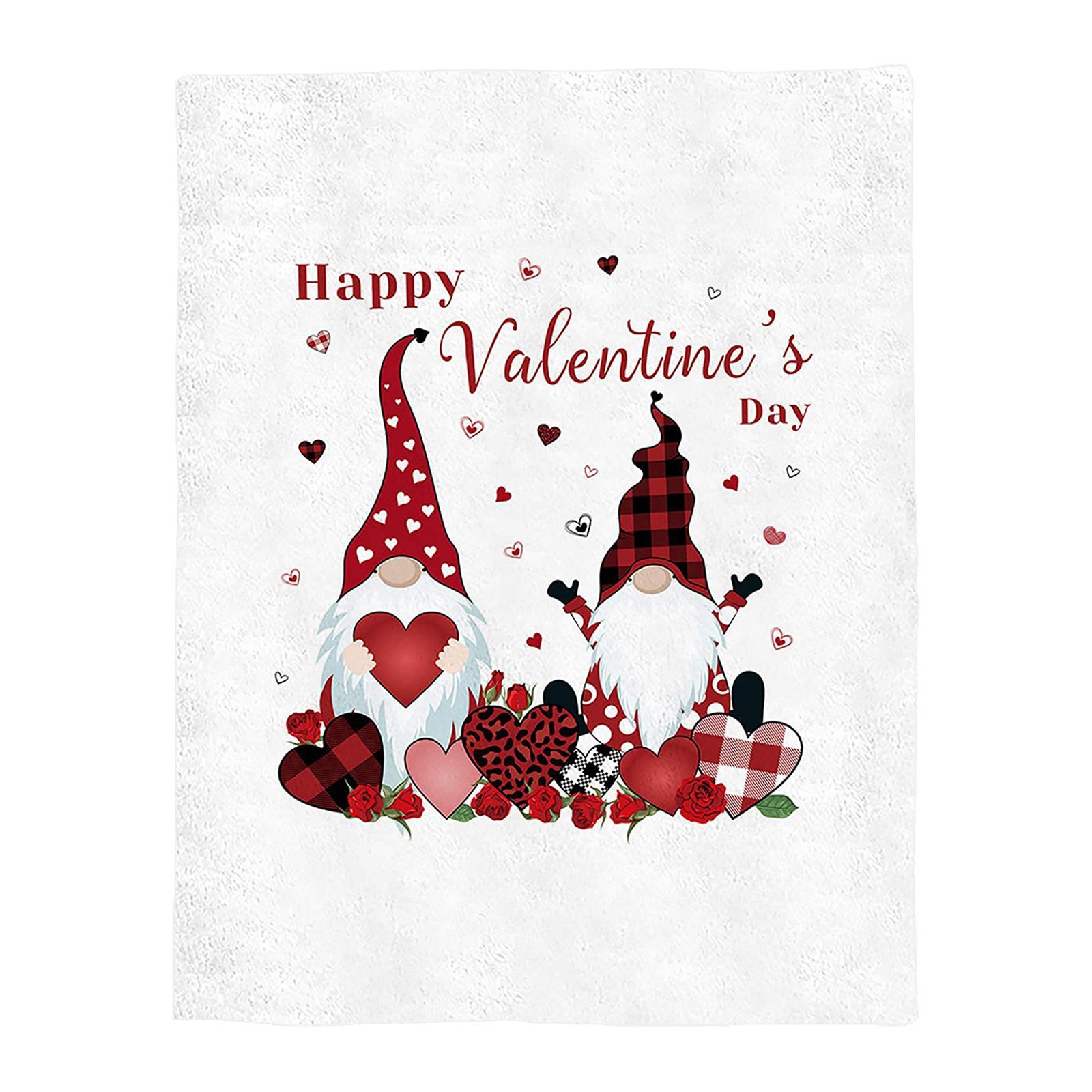 Weighted Blanket Clearance! Printed Valentine's Day Envelope Flannel Blanket Air Conditioning Blanket Padded Blanket Nap Blanket Valentines Day Decorations 1*Blanket