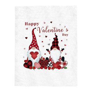 Blanchiment de couverture pondéré! Enveloppe imprimée de la Saint-Valentin Air Conditionnement Couverture rembourrée Couverture Nap Couverture Valentine Décorations de jour 1*Couverture