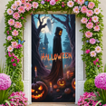 thumbnail image 5 of Spooky Gothic Pumpkin Banner Haunted Halloween Ghost for Holiday Decoration Party Decor Indoor Event, 5 of 5