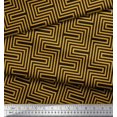 thumbnail image 2 of Soimoi Poly Georgette Fabric Square & Spiral Geometric Print Sewing Fabric Yard 42 Inch Wide, 2 of 3