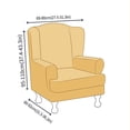 thumbnail image 2 of CHOK Chair Covers Slipcovers Stretch Wing Chair Covers Slipcovers Wingback Sofa Covers Armchair Covers Furniture Protector For Wingback Chair, 2 of 5