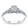 thumbnail image 1 of 1/2ct Vintage Diamond Engagement Ring 14K White Gold, 1 of 3