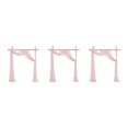 thumbnail image 3 of Decodeary Wedding Arch Drapes Memorable Setting For Big Day Not Easy To Wrinkle Easy Care silver pink 3Set, 3 of 6