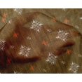 thumbnail image 4 of oneOone Silk Tabby Fabric Check Kasuri Print Sewing Fabric BTY 42 Inch Wide, 4 of 4
