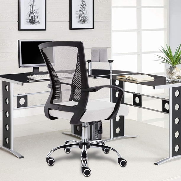 Modern Home Zuna Ergonomic Mesh Back Office Desk Chair, Black