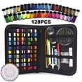 thumbnail image 2 of Willstar 128pcs Portable Travel Sewing Box Kit Needles Thread Stitching Kit DIY Sewing Supplies, 2 of 10
