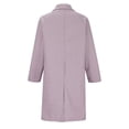 thumbnail image 3 of Yuyuzo Womens Coats Long Sleeve Overcoats Lapel Neck Open Front Button Tops Solid Color Winter Outwear, 3 of 4