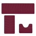 thumbnail image 2 of Apmemiss Clearance Bathroom Rugs Sets 3 Pieces, Soft Comfortable Memory Foam Bath Mat and U-Shaped Toilet Rug Area Rug Set, Non-Slip Water Absorption Quick Drying Bath Rug, Home Decor Accessories, 2 of 7