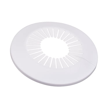 Unique Bargains Pipe Couvercle Décoration 60mm-74mm PP Écusson Tuyau d'Eau Drain Ligne Couverture Blanc 4pcs