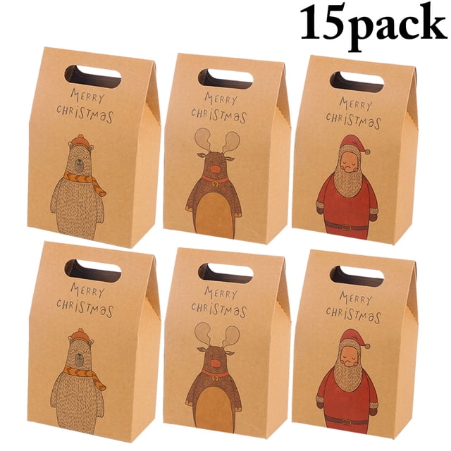 Christmas Treat Box Cartoon Creative Candy Treat Box Kraft Paper Box