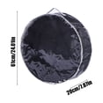 thumbnail image 3 of TUITOONM Single Sided Transparent Durable Christmas Wreath Storage Bag Dustproofs with Zippered Tote Large Product Container Bag, 3 of 5