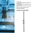 thumbnail image 3 of Rail de Guidage Linéaire, Application Large MGN7H-200-1R Linéaire Acier de Roulement de Rail de Guidage avec Bloc de Chariot pour le Contrôle, 3 of 8