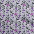 thumbnail image 1 of oneOone Tissu Jersey Coton Violet Floral Rétro Matériel de Robe Tissu Imprimé Tissu au Mètre 58 Pouces de Large, 1 of 5