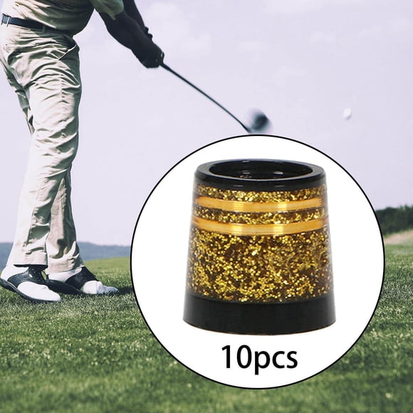 10 Pcs Bagues de Fer de Golf Haute Qualité pour Tige de Club Manches Fuselées Premium Or