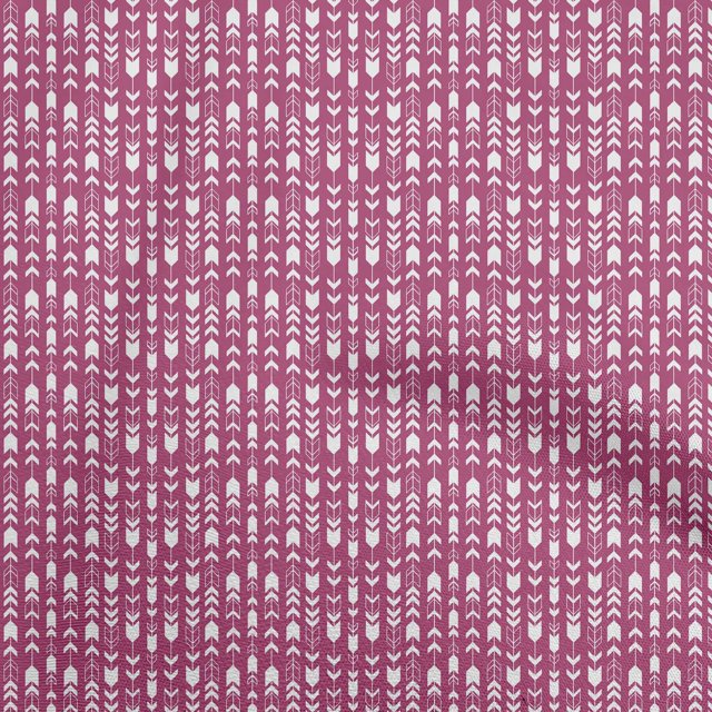 oneOone Polyester Spandex Pink Fabric Tribal Sewing Craft Projects Fabric Prints By Yard 56 Inch Wide