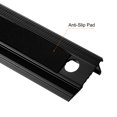 thumbnail image 5 of Unique Bargains Aluminum Alloy Straight Ruler with Anti Slip, 45cm, Black, 2 Count, 5 of 5