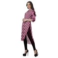 thumbnail image 4 of Moomaya Tunique en Coton à Manches Retroussables pour Femmes Kurti Imprimé Longueur Genou Kurta d'Été, 4 of 6