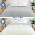 thumbnail image 3 of PiccoCasa King Soft Lightweight Down Alternative Comforter Light Gray&Beige, 3 of 7