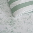 thumbnail image 4 of Martha Stewart Everyday 3-Piece Reversible Valley Floral Cotton Comforter Set, Green, King, 4 of 8