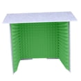 thumbnail image 3 of braveheart Soundproof Booth Studio Sound Recording Foam Panels Desktop Soundproof Cover Gray Green 60x60cm, 3 of 6