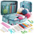 thumbnail image 1 of PENGXIANG 59 Pcs Include 5 Skeins Yarn Hooks Needles Storage Bag Crochet Kit with Knitting Accessories Set for Beginners Gift Freeshipping, 1 of 7