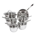 thumbnail image 1 of Lagostina Cucina Mia Stainless Steel Cookware Set, 12-pieces, 1 of 1