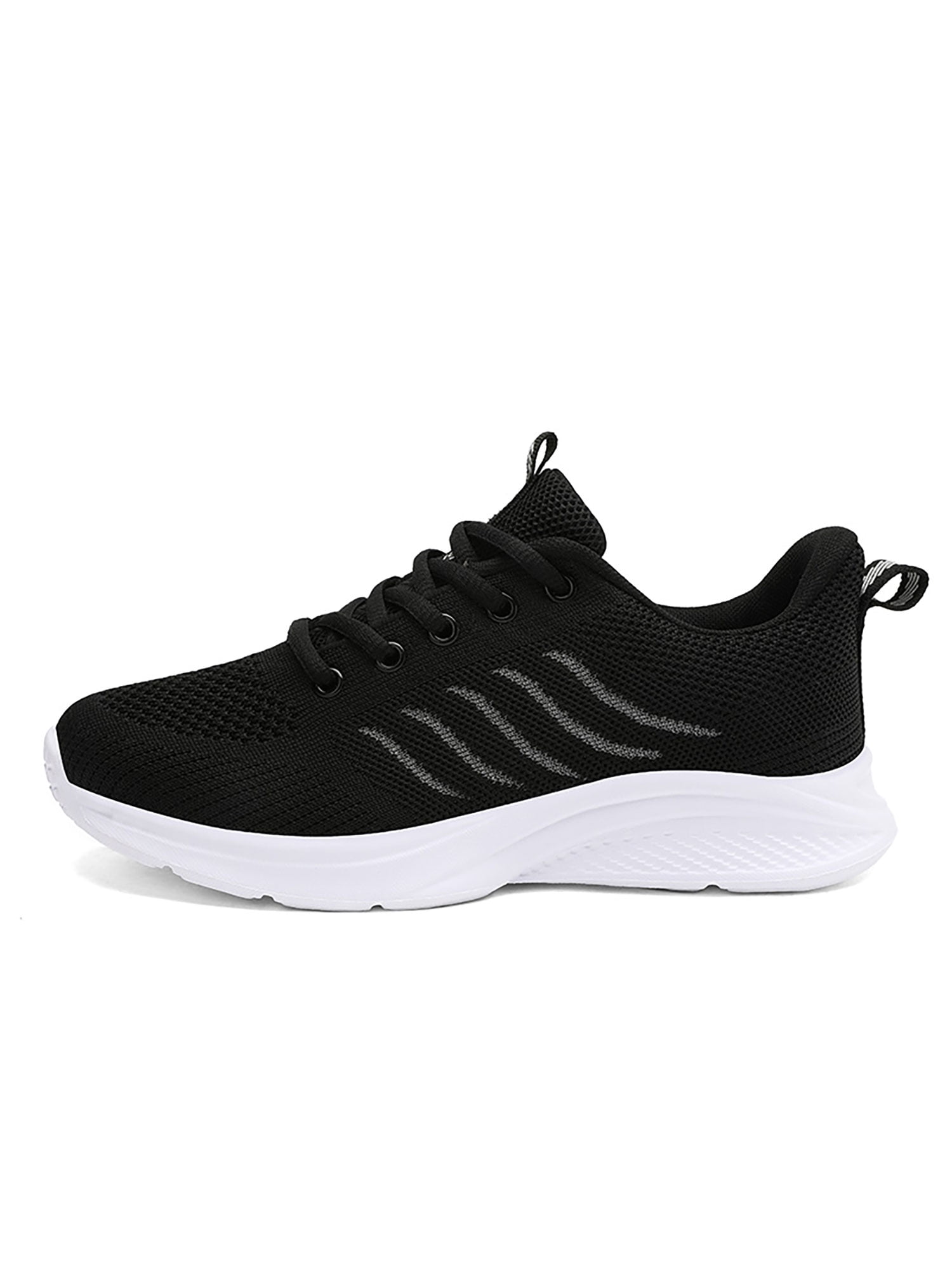 LUXUR Ladies Running Shoe Breathable Sneakers Sport Trainers Comfort Walking Women Black 5