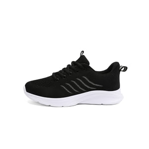 LUXUR Femmes Running Shoe Respirant Sneakers Sport Trainers Confort Marcher Femmes Noir 5