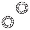 thumbnail image 4 of Ruiboury Lightweight And Easy To Install - Smooth Operation Chain Ring For Bicycles Bicycles Crank Bike Chain 52T black 2Set, 4 of 6