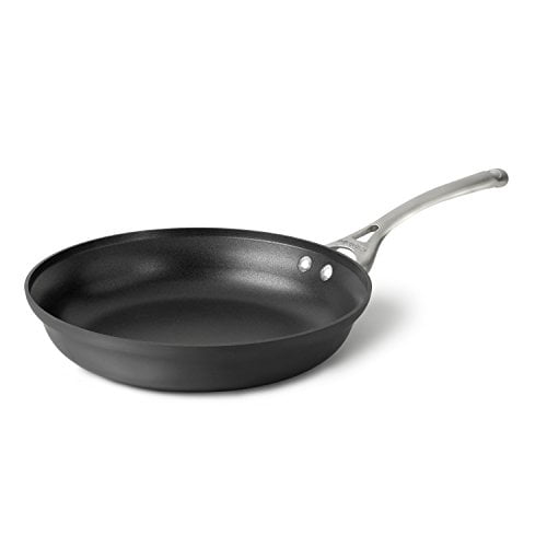 Calphalon Batterie de Cuisine Antiadhésive Contemporaine en Aluminium Anodisé Dur, Poêle à Omelette, 12 Pouces, Noir