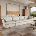 thumbnail image 4 of Sodrens Modular Sectional Sofa,Modern Linen Fabric Couch Free Combination Sofa,4-Seat Sofa for Living Room,Beige, 4 of 10
