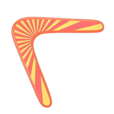 Boomerang Orange, Boomerang de Retour, Écologique pour Adultes et Enfants