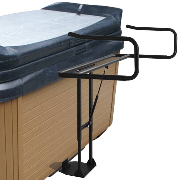 Hydraulic Spa Cover Lifter for Hot Tub – Adjustable U-Arms, Fits 53"-92.5" Wide Covers – Easy Under-Mount Install, Secure Bracket, Weatherproof, Single Gas Bar Width 53.1"-92.5"