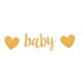 thumbnail image 1 of fastboy 1pcs Set 16.4ft Gold Paper Card Congratulations Banner For Christening & Baptism Custom Banner Banners Customize Letter Banner TYPE5 NO5, 1 of 1