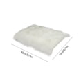 thumbnail image 3 of Soft Plush Non-Slip Area Rug - 40x40cm Polyester Carpet for Living Room, Bedroom, Room - Machine Washable, Beige/Silver/White Options, 3 of 6
