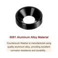 thumbnail image 4 of Unique Bargains Lot de 30 Rondelles à Encastrer M5 en Alliage d'Aluminium Anodisé pour Finition, Noir, 4 of 4