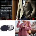 thumbnail image 5 of Unique Bargains 20pcs 48L Fabric Cloth Covered Button 30mm Round Metal Shank Sewing Buttons for Suits Dress Blouses, Deep Blue, 5 of 5