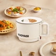 thumbnail image 4 of CNKOO Fznkrag Electric Hot Pot 1.9 Qt Ramen Cooker Portable Multi-Functional Lazy Pot for Cooking Pasta Egg Soup 450 W Electric Non-Stick Cooker with Over-Heating Protection for Dorm Offi, 4 of 10