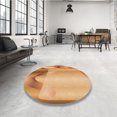 thumbnail image 4 of Ahgly Company Tapis d'Intérieur Lavables en Machine, Carrés, Transitionnels, Orange Jaune, 6' Carré, 4 of 7
